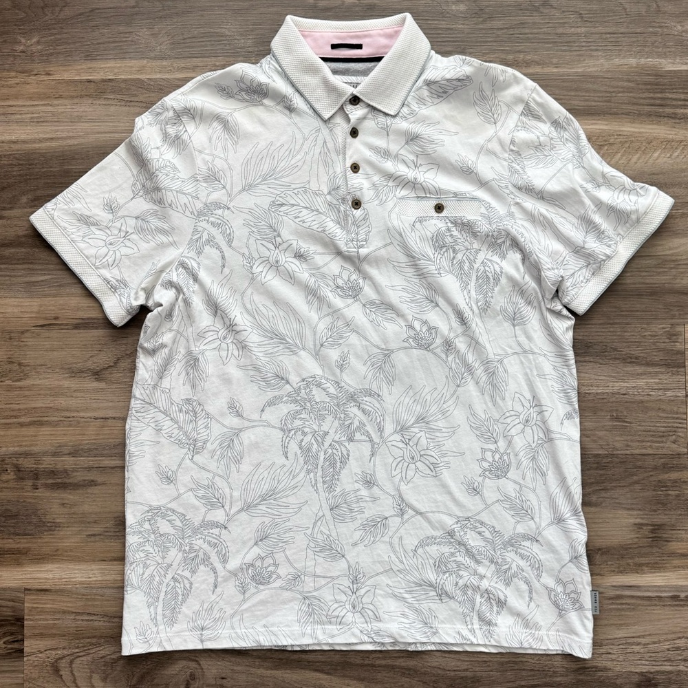 Ted Baker | Floral Short Sleeve Polo